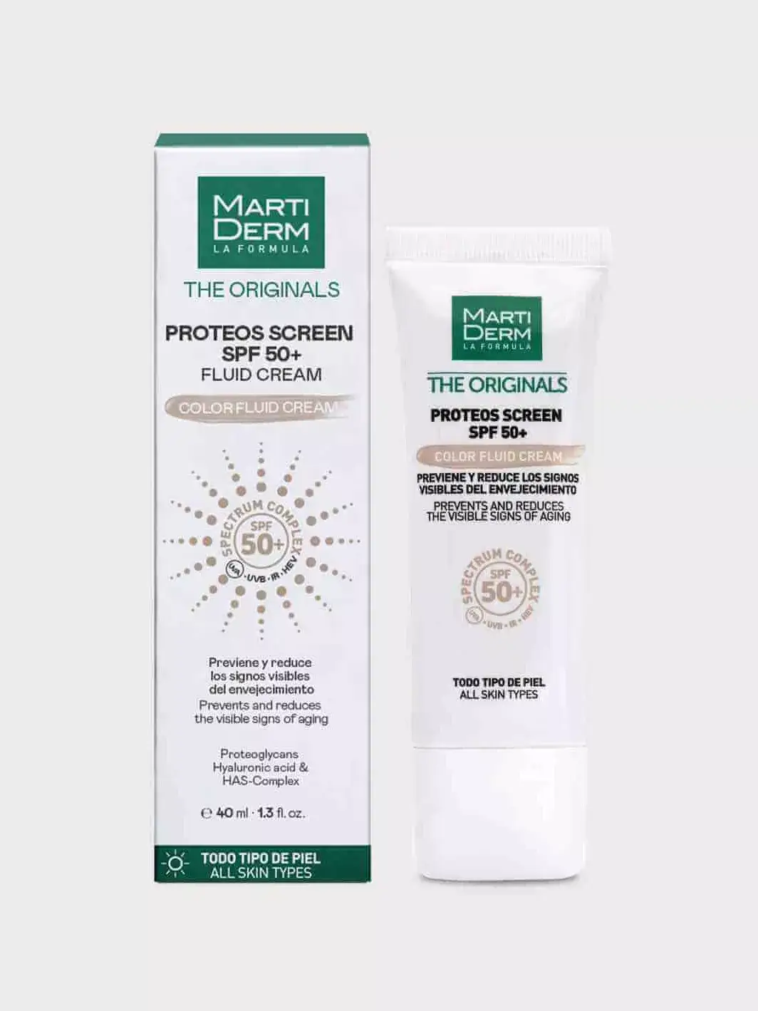 MARTI DERM – The Originals Proteos Screen Crème Fluide Color SPF50+ – 40ml