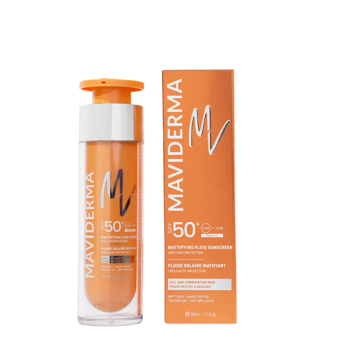 MAVIDERMA – Ecran Fluide Matifiant SPF50+ – 50ml