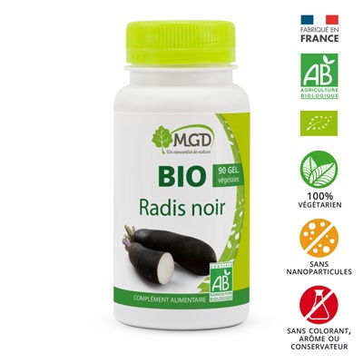 MGD NATURE – Bio Radis Noir – 90 Gélules