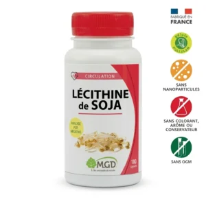 MGD NATURE – Ciculation Lécithine De Soja – 100 Capsules