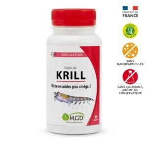 MGD NATURE – Circulation Huile De Krill – 60 Capsules