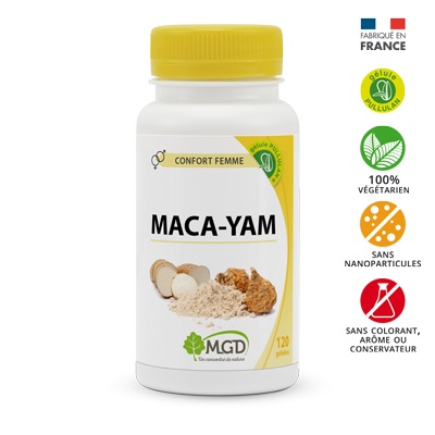 MGD NATURE – Confort Femme Maca-yam – 120 Gélules