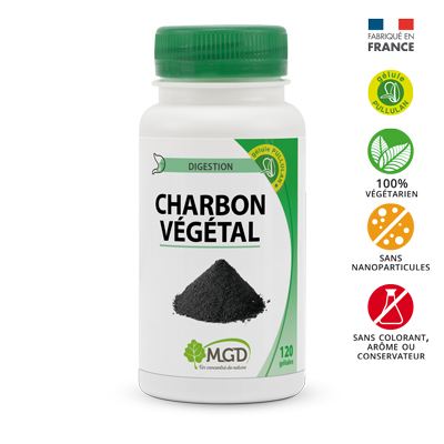 MGD NATURE – Digestion Charbon Végétal – 120 Gélules