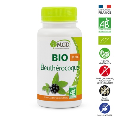MGD NATURE – Eleuthérocoque Bio – 90 Gélules