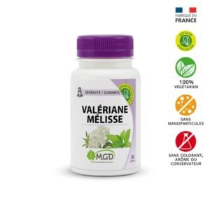 MGD NATURE – Sérénité / Sommeil Valériane Et Mélisse – 60 Gélules
