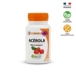 MGD NATURE – Vitalité Acérola Goût Fruits Rouges – 30 Comprimés