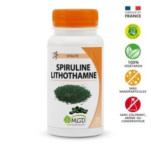 MGD NATURE – Vitalité Spiruline Lithothamne – 150 Gélules