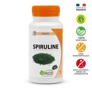 MGD NATURE – Vitalité Spiruline – 100 Comprimés
