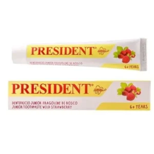 PRESIDENT – Dentifrice Junior 6ans+ Goût Fraise – 50ml
