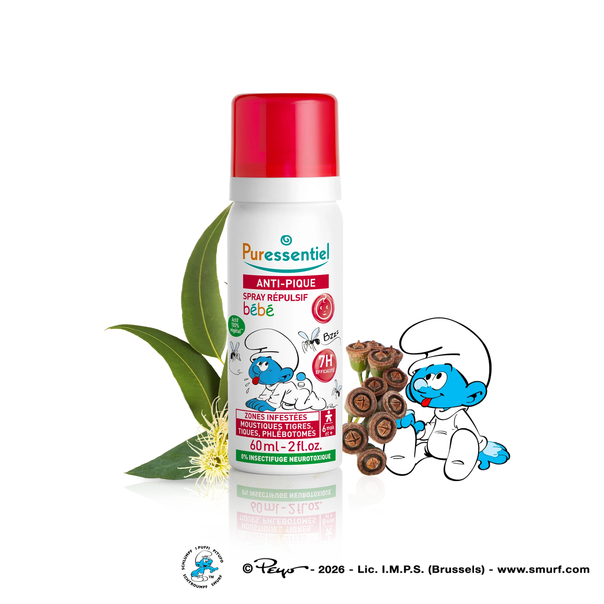 PURESSENTIEL – Anti-pique Spray Répulsif Bébé – 60ml