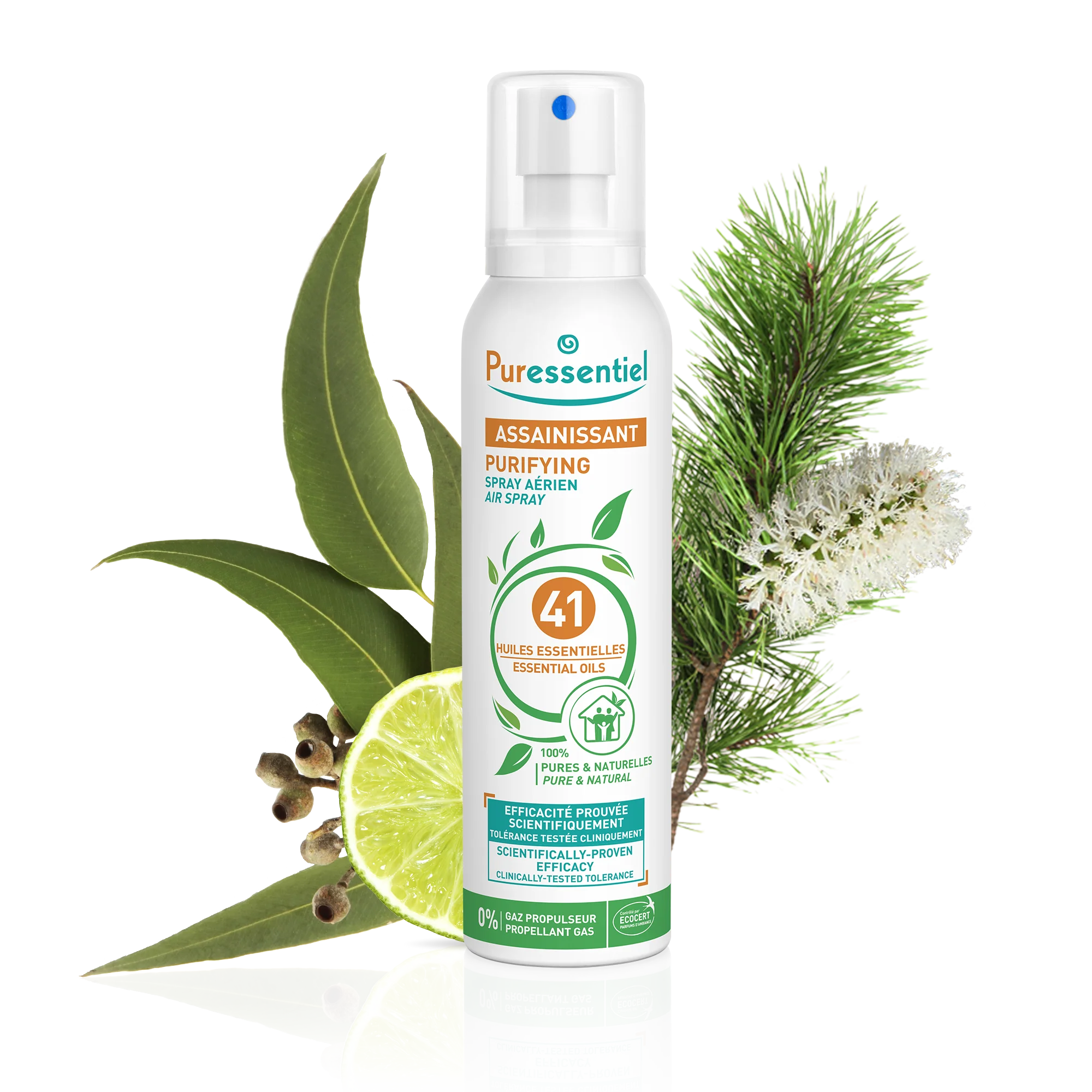 PURESSENTIEL – Assainissant Spray Aérien Aux Huiles Essentielles – 200ml