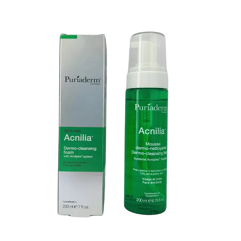 PURIADERM – Acnilia Mousse Dermo-nettoyante – 200ml