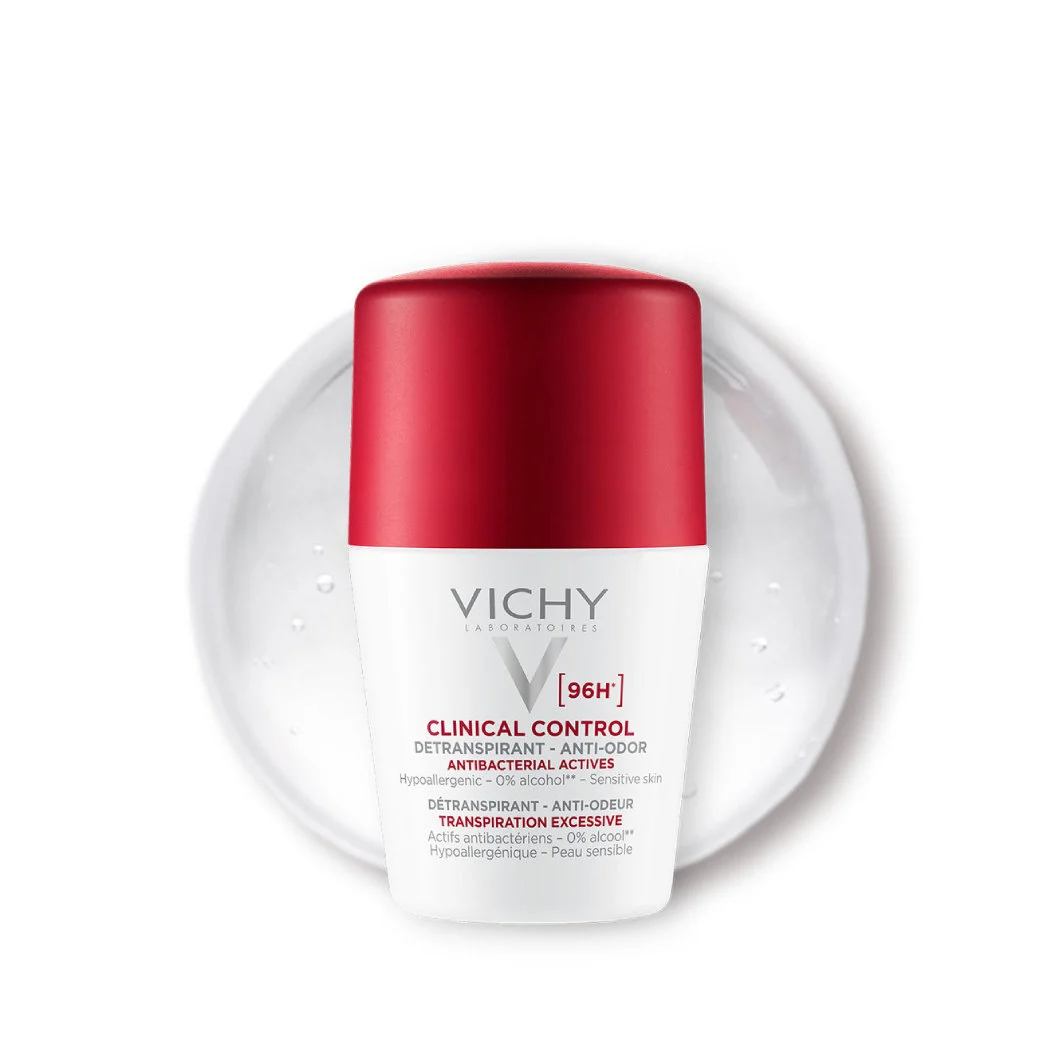 VICHY – Déodorant Roll-On Clinical Control Détranspirant Anti-Odeur 96h – 50ml