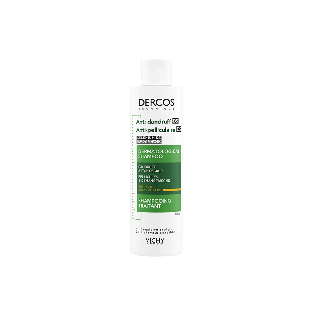 VICHY – Dercos DS Shampoing Traitant Anti-Pelliculaire Cheveux Secs – 200ml