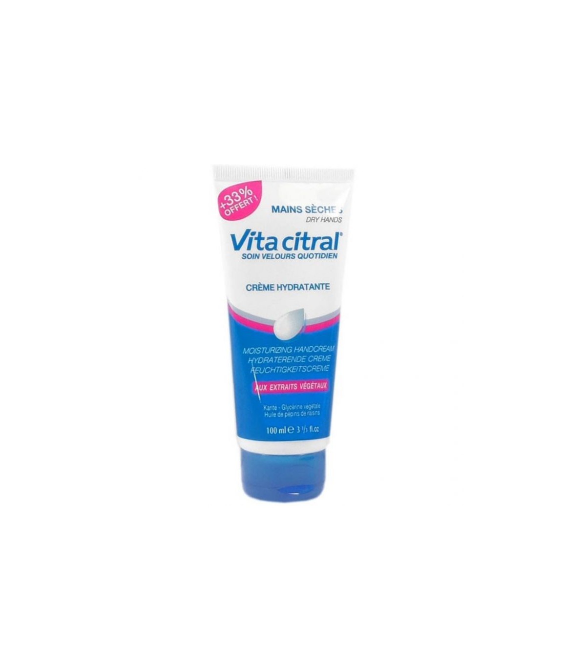 VITA CITRAL – Soin Velours Quotidien Crème Hydratante Mains Sèches – 100ml