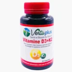 VERTUPLUS – Vitamine D3+k2 Système Cardiovasculaire – 50 Capsules