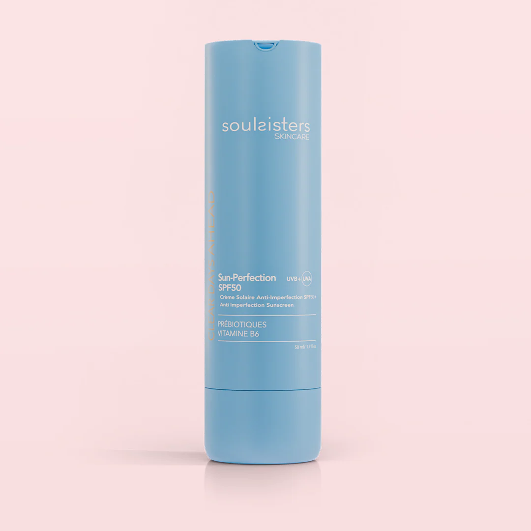 SOULSISTERS – Clear Days Ahead Sun-perfection Ecran Solaire Anti-imperfections SPF50+ – 50ml