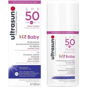 ULTRASUN – Baby Emulsion Solaire Minérale SPF50 – 50ml