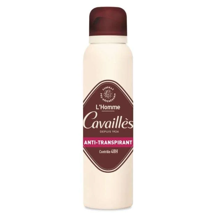CAVAILLÈS – Déodorant Homme Anti-transpirant Contrôle 48h Spray – 150ml