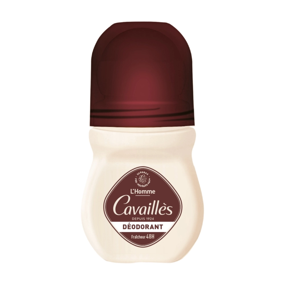 CAVAILLÈS – Déodorant Homme Fraîcheur 48h Roll-on – 50ml