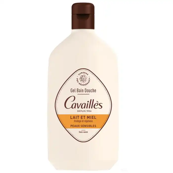 CAVAILLÈS – Gel Bain Douche Lait Et Miel sans Savon – 400ml