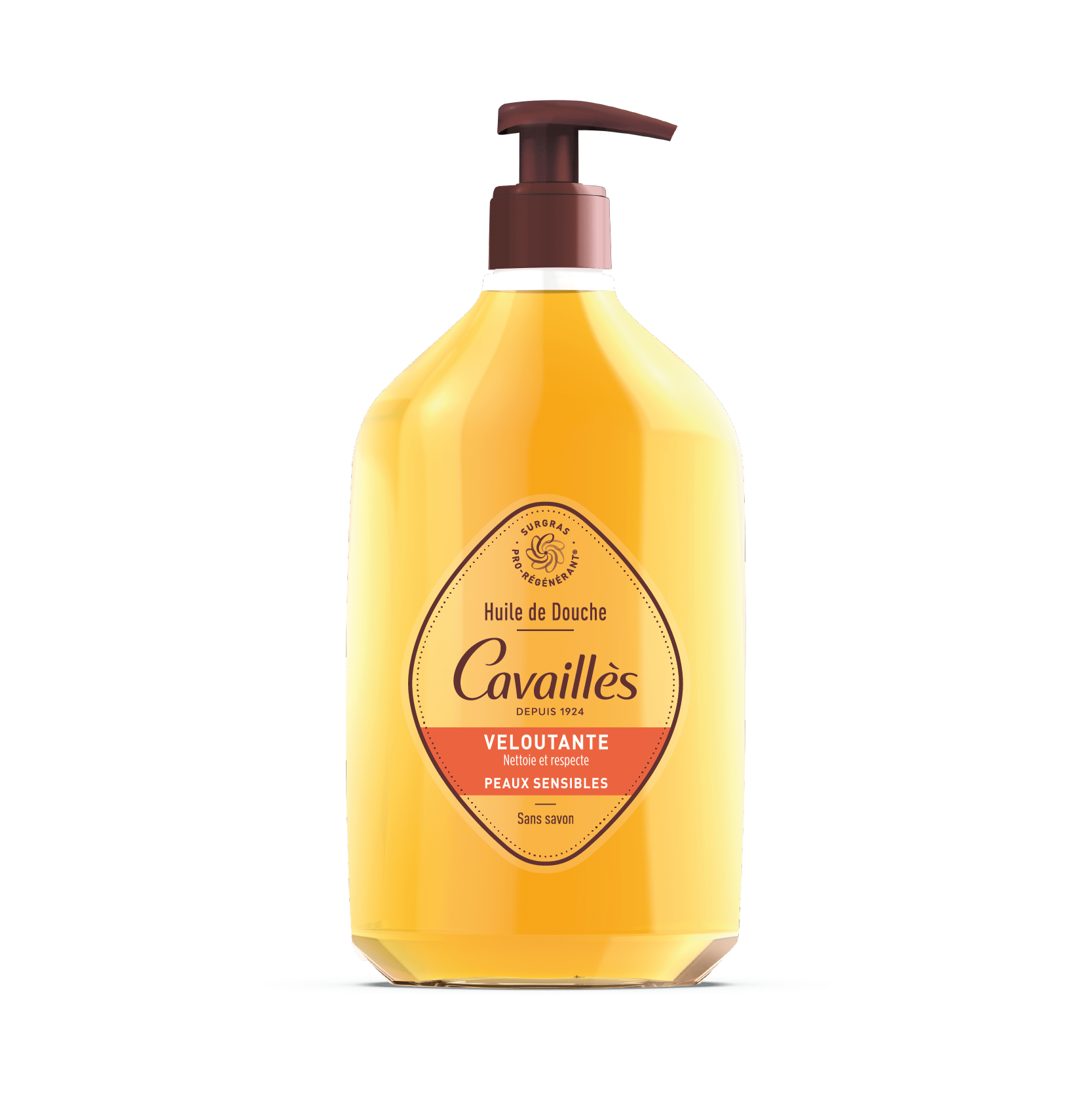 CAVAILLÈS – Huile De Douche Veloutante sans Savon – 750ml