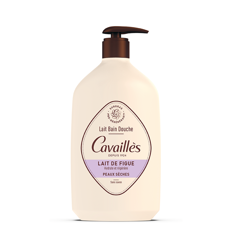 CAVAILLÈS – Lait Bain Douche Lait de Figue sans Savon – 1l