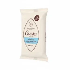 CAVAILLÈS – Lingettes Intimes Avec Anti-bactérien – 15u