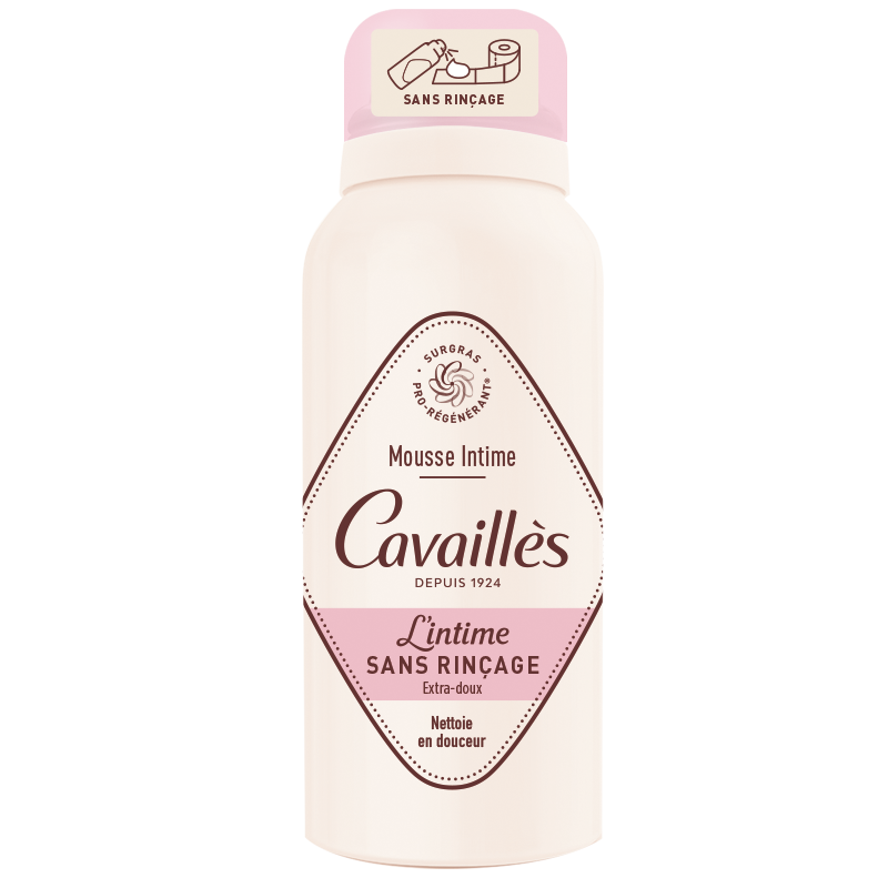 CAVAILLÈS – L’intime Mousse Intime Extra-doux Sans Rinçage – 100ml