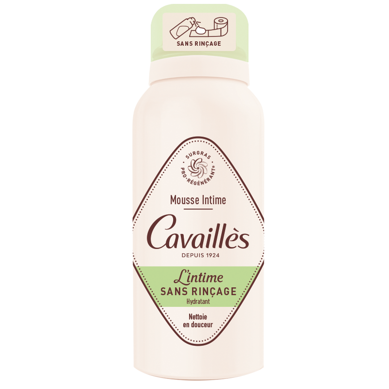 CAVAILLÈS – L’intime Mousse Intime Hydratante Sans Rinçage – 100ml