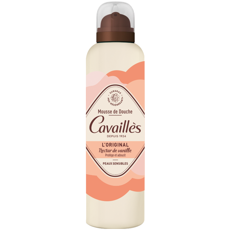 CAVAILLÈS – L’original Mousse De Douche Nectar De Vanille Protège Et Adoucit – 200ml