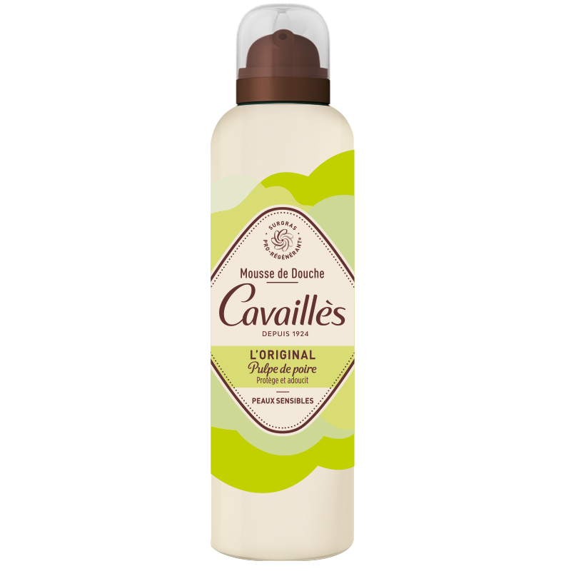 CAVAILLÈS – L’original Mousse De Douche Pulpe De Poire Protège Et Adoucit – 200ml
