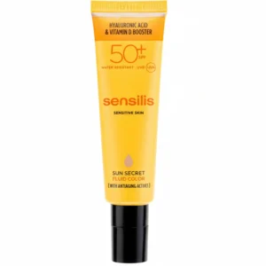 SENSILIS – Sun Secret Fluid Color Solaire Anti-Âge Teinté SPF50+ – 50ml