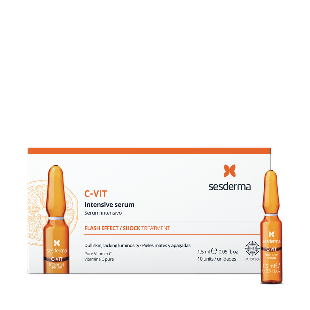 SESDERMA – C-vit Ampoules Sérum Intensif Antiox Booster Eclat – 10×1. – 5ml