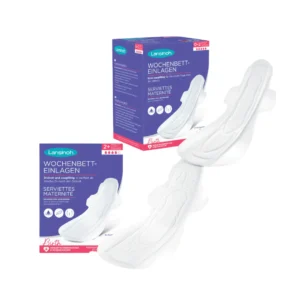 LANSINOH – Serviettes Maternité Très Absorbantes 2+ Semaines – 12u
