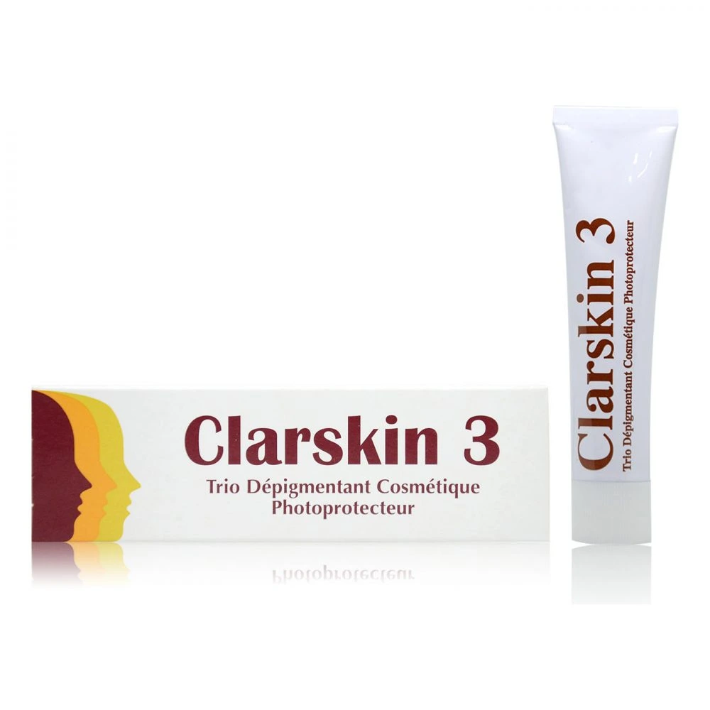 DERMO-SOINS – Clarskin 3 Trio Depigmentant Cosmetique PHOTOPROTECTEUR – 30g