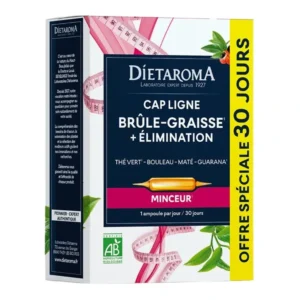 DIETAROMA – Cap Ligne Brule-Graisse Ampoules Bio – 20+ – 10u