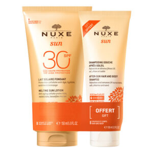 NUXE Offre Sun Lait Solaire Fondant Spf 30 - 150 Ml +shampoing Douche Apres Soleil 100 Ml