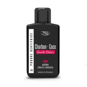 DENTI SMILE – Detox Poudre Dentifrice Blancheur au Charbon et Coco au Citron – 15g