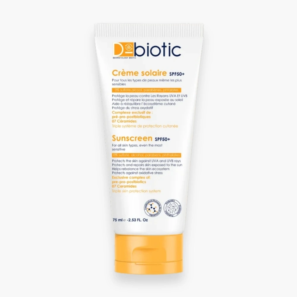 D-BIOTIC – Creme Solaire Invisible SPF50+ – 75ml
