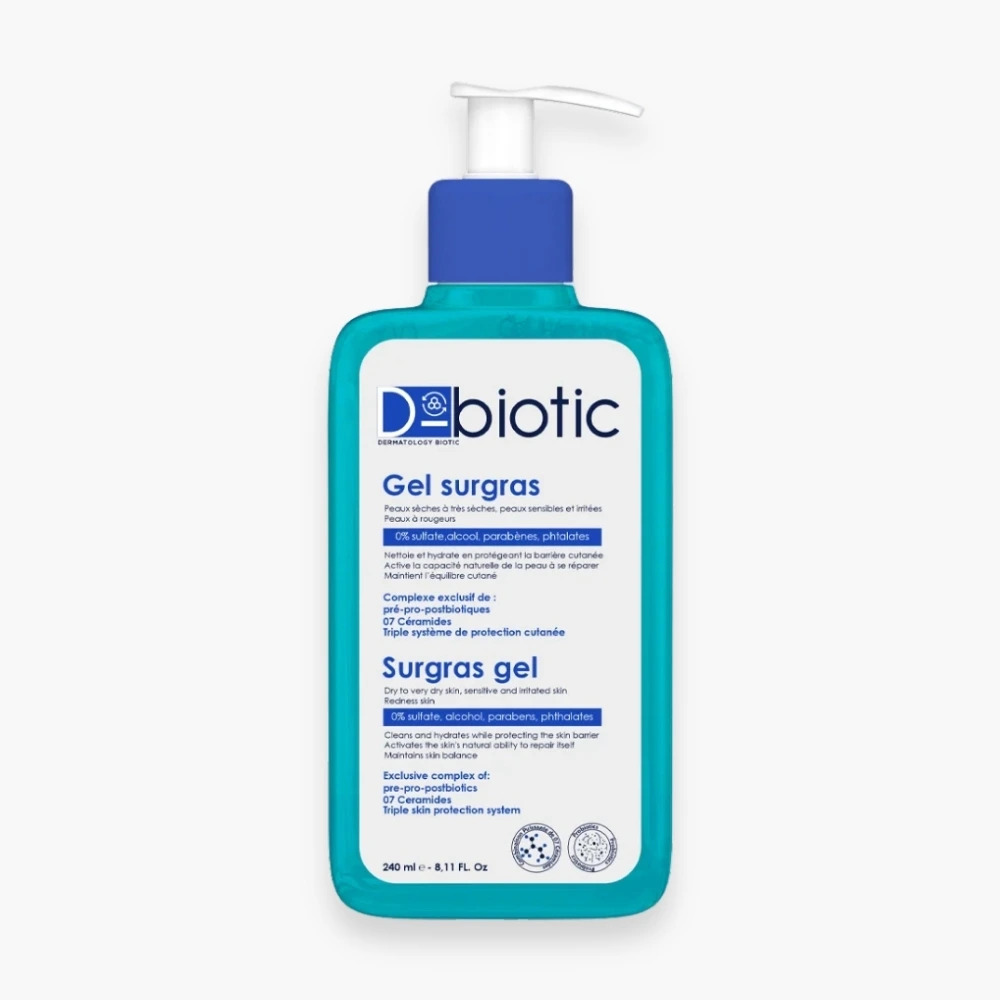 D-BIOTIC – Gel Nettoyant Surgras – 240ml