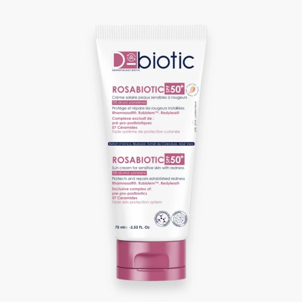 D-BIOTIC – Rosabiotic Creme Solaire Teintee Claire SPF50+ – 75ml