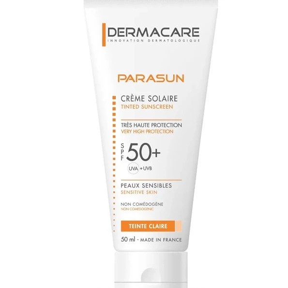DERMACARE PARASUN CREME SOLAIRE SPF 50+ TEINTE CLAIRE 50 ML