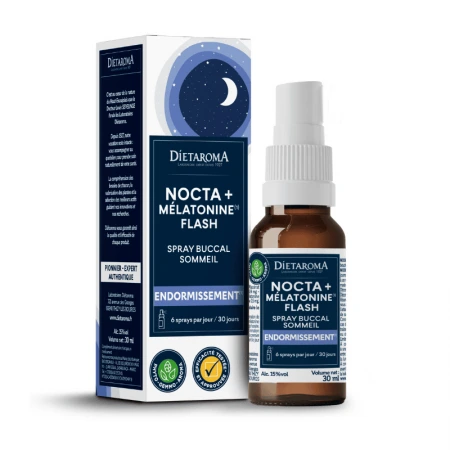 DIETAROMA – Nocta+ Melatonine Flash Spray Buccal Sommeil – 30ml