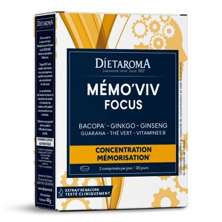 DIETAROMA – Memo Viv Focus – 60 Comprimes