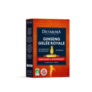 DIETAROMA – Ginseng et Gelee Royale – 20Ampoules