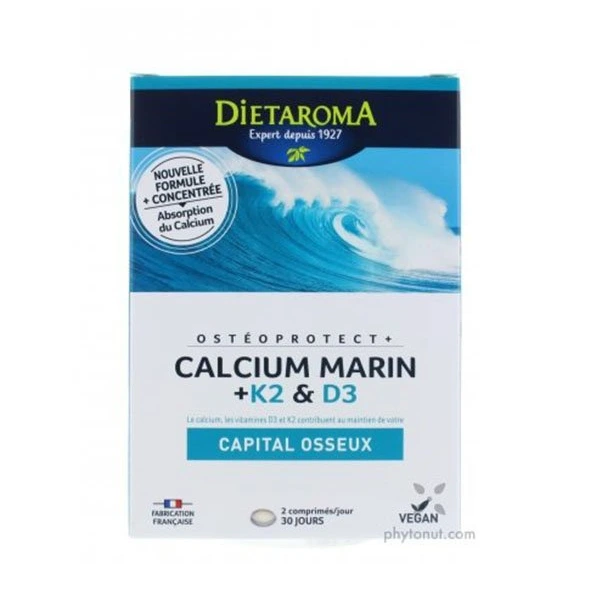 DIETAROMA – Calcium Marin +K2 & D3 60cps