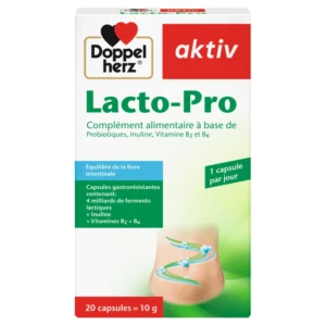DOPPEL HERZ – Activ Lacto-Pro Equilibre de la Flore Intestinale – 20 Capsules