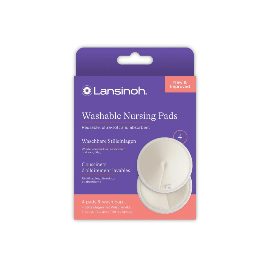 LANSINOH – Coussinets D’allaitement Lavables – 4u