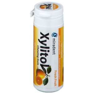 MIRADENT XYLITOL AQUAMED CHEWING-GUM FRUIT DE PASSION B30